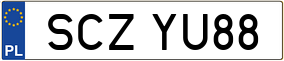 Trailer License Plate